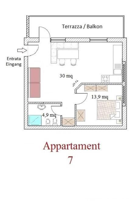 Residence Kramhuter Sexten Zimmer foto